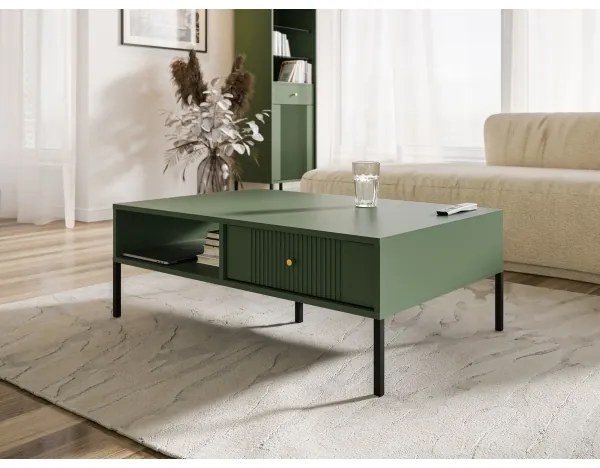 Konferenčný stolík LUE zelená/čierna