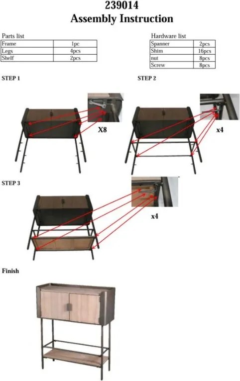 Dizajnová komoda Ekewaka 100 cm hnedá