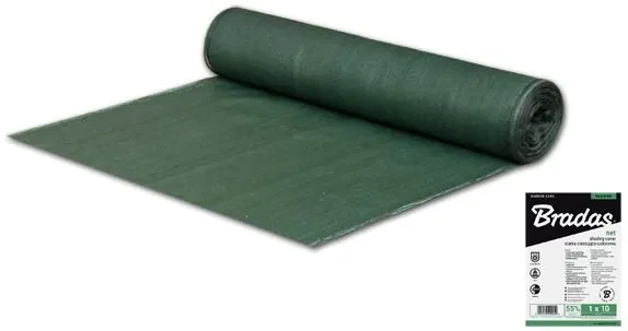 Bradas Tieniaca sieť zelená 1x50m 55% tieňa