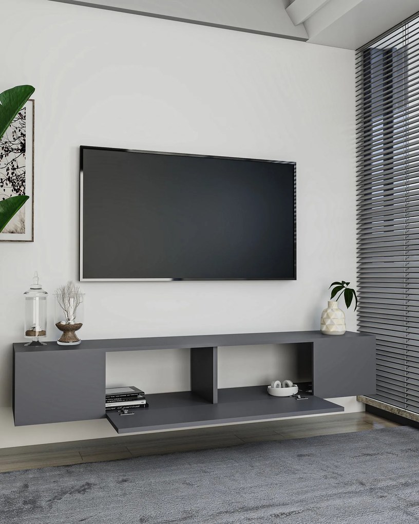 TV stolík/skrinka Kondor B (antracit). Akcia -16%. Vlastná spoľahlivá doprava až k Vám domov. 1127729
