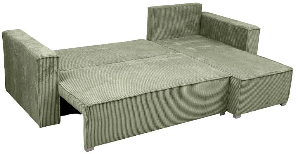 Mentolová rohová pohovka SMART COSARO, obojstranná + 2 vankúšiky ZADARMO