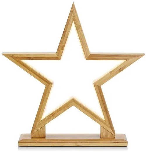 BOBO LED svetelná dekorácia hviezda, napájanie: sieťové, teplá biela, výška: 32 cm