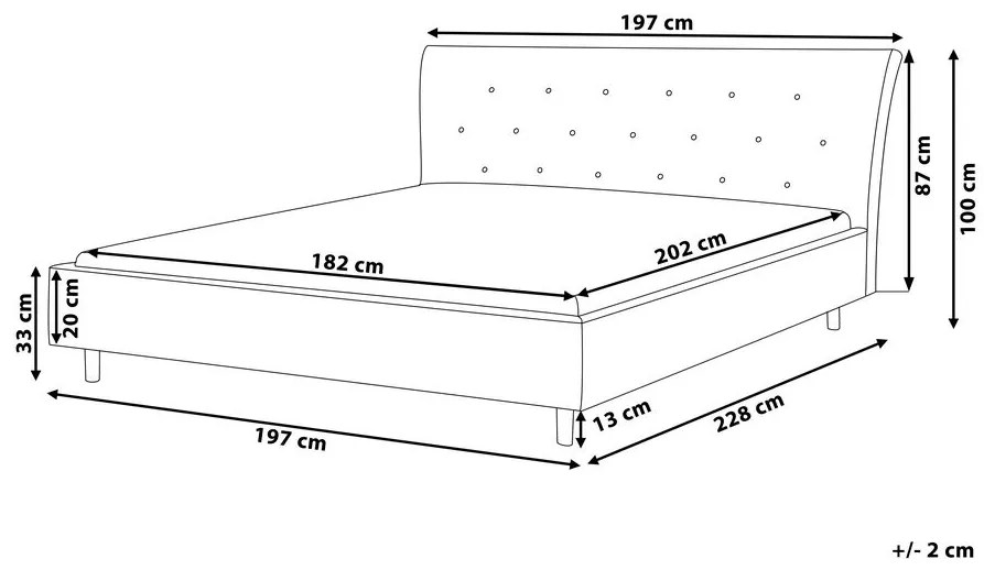 Manželská posteľ 180 cm SANTORI (s roštom) (sivá). Vlastná spoľahlivá doprava až k Vám domov. 1007504