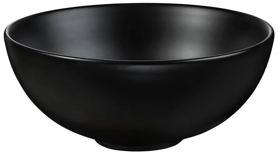 Keramické umyvadlo na desku DOMI 32 cm černé
