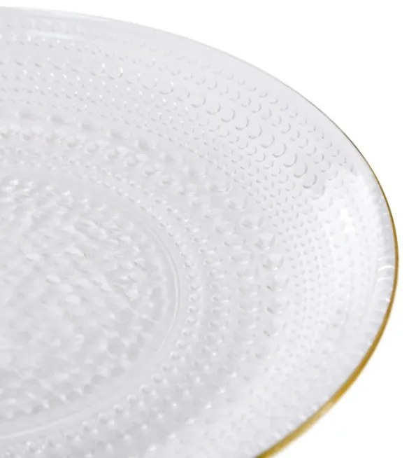 Dezertný tanier DAJANA so zlatým okrajom SS23 848754