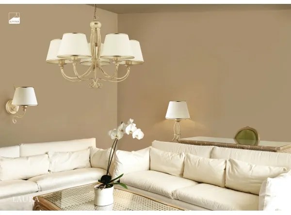 Jupiter 515 - LA-5-E - Luster závesný reťaz  LAURA 5xE27/60W/230V