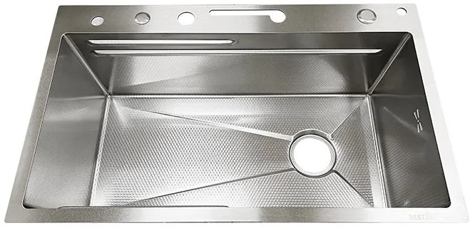 Multifunkčný inteligentný drez BestBerg BBSS-20S / 75 x 45 x 22 cm / nerezová oceľ / strieborná