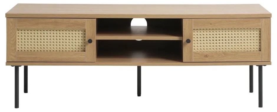 TV stolík v dekore duba v prírodnej farbe 120x43 cm Pensacola – Unique Furniture