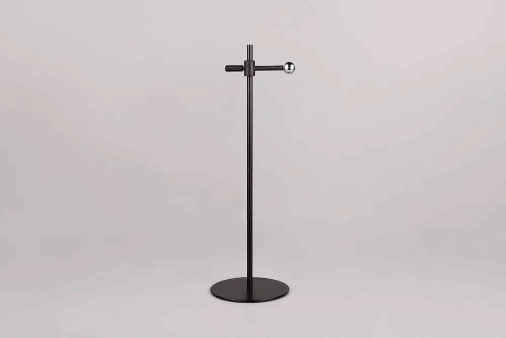 Stmievateľná čierna LED stolová lampa s klipom (výška 41 cm) Maxima – Trio