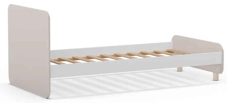 Krémová detská posteľ z borovicového dreva 90x190 cm Nora – Marckeric