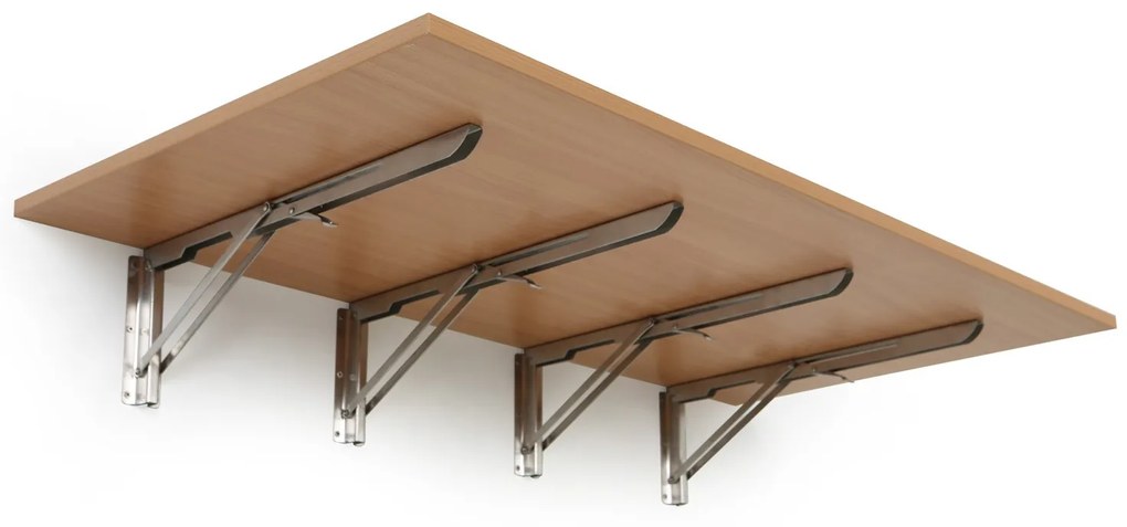 Sklápací stôl na stenu, 120x60 cm, nosnosť 60 kg, buk
