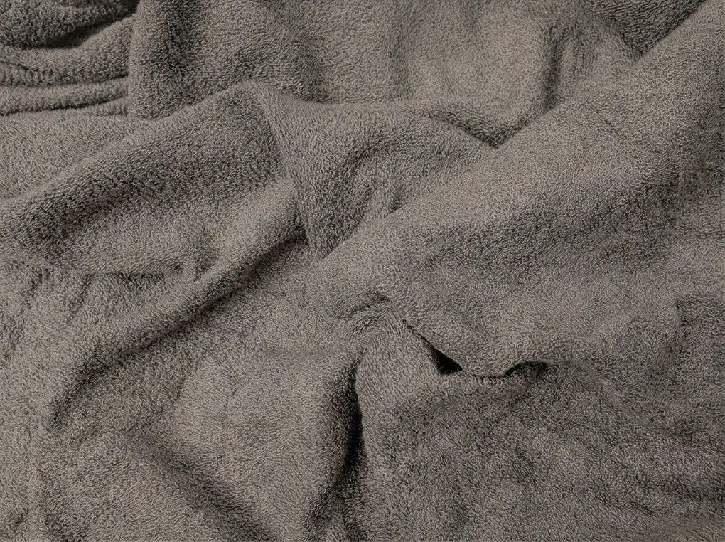 Fleecová napínacia obliečka MOLTON tmavo sivá 90 x 200 cm