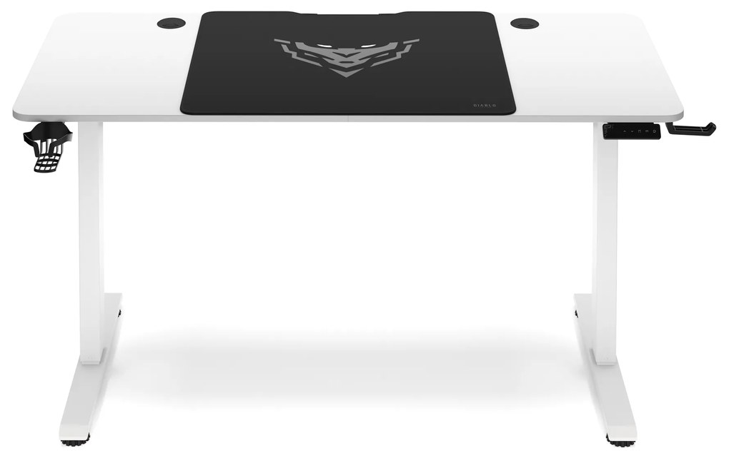 Výškovo nastaviteľný stôl Diablo X-Tensio 1400 biely