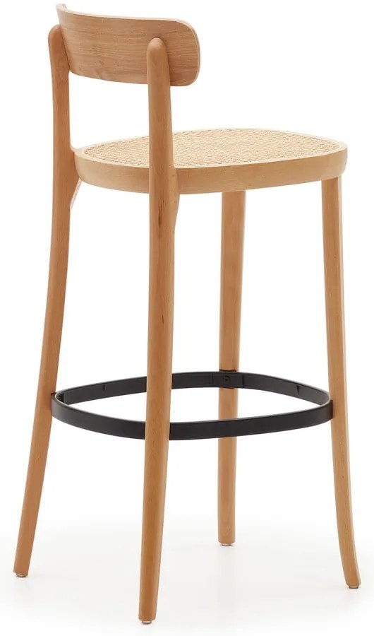 Barová stolička v dekore jaseňa v prírodnej farbe 99 cm Romane – Kave Home