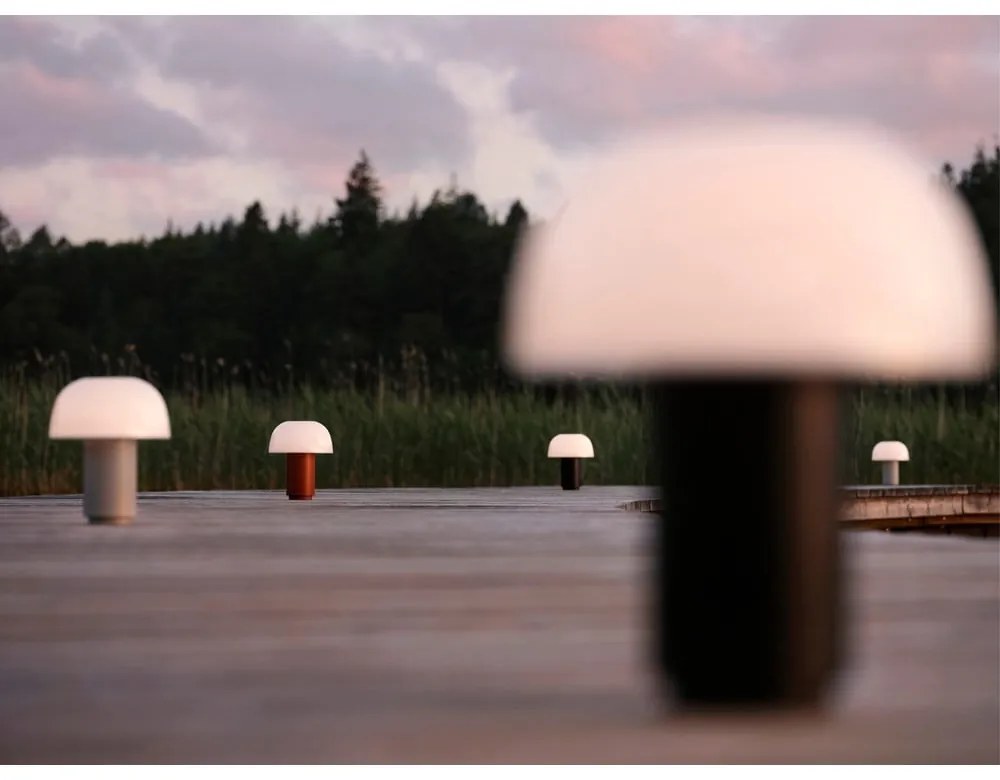 Čierna hliníková LED stmievateľná stolová lampa (výška 22 cm) Harvest – Zone