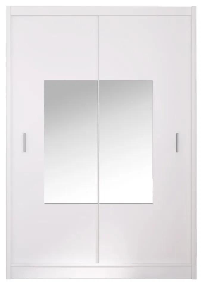 Tempo Kondela Skriňa s posuvnými dverami, biela, 150x215, MADRYT