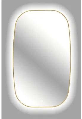 LED kúpeľňové zrkadlo Retro Line 100x60 cm zlatý rám