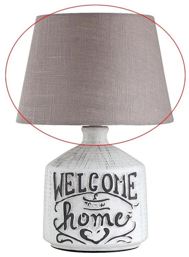 Rabalux - Náhradné tienidlo pre stolnú lampu PETRA E14 hnedá/biela