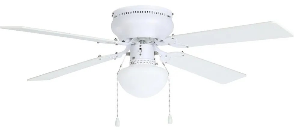 Eglo Eglo 35181 - Stropný ventilátor CAGLIARI 1xE27/60W/230V biela EG35181