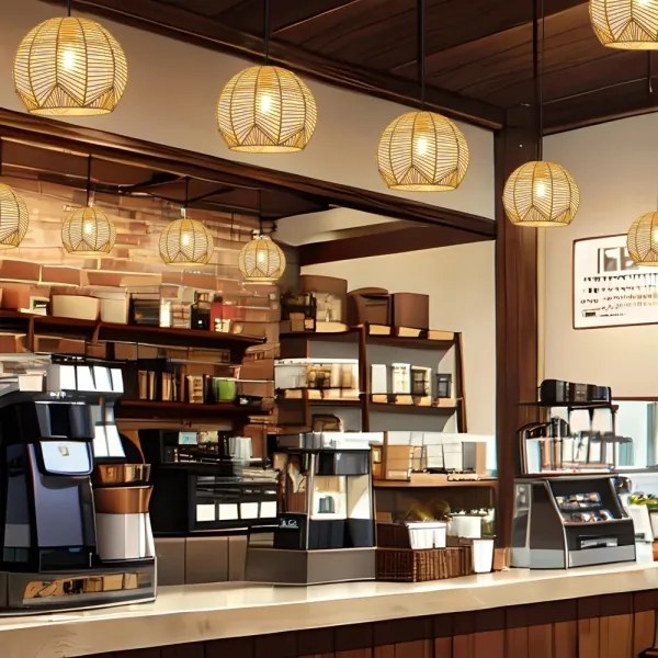 Immax 08258L - Luster na lanku PELO 1xE27/40W/230V pr. 30 cm ratan