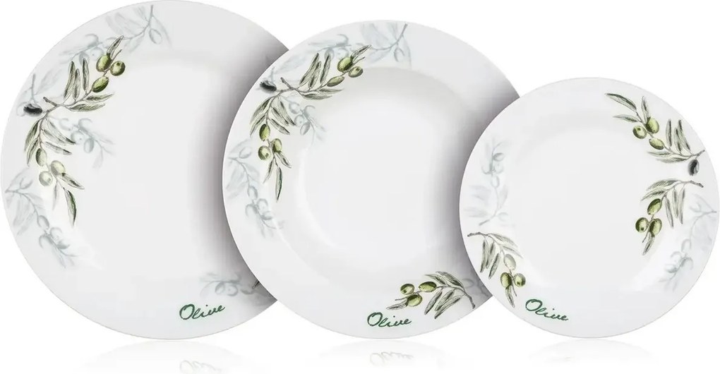 BANQUET Súprava tanierov Olives, 18 ks
