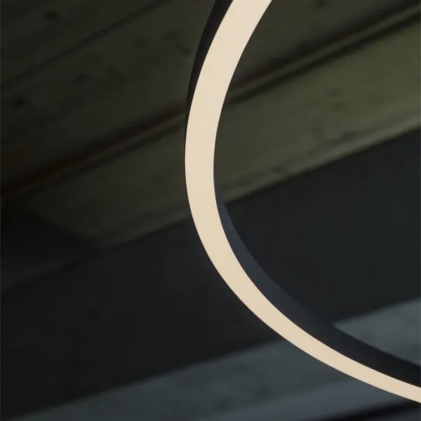 Ideal Lux - LED závesné svietidlo na lanku ORACLE LED/83W/230V 3000K pr. 150 cm čierna