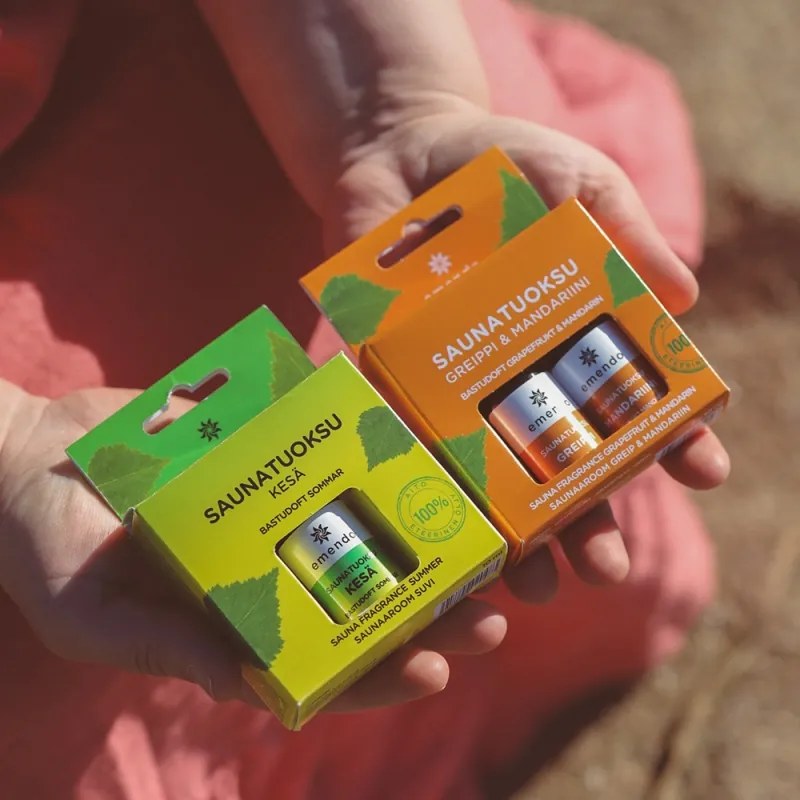 Set vôní do sauny Emendo 2x10ml / Grapefruit, Mandarinka