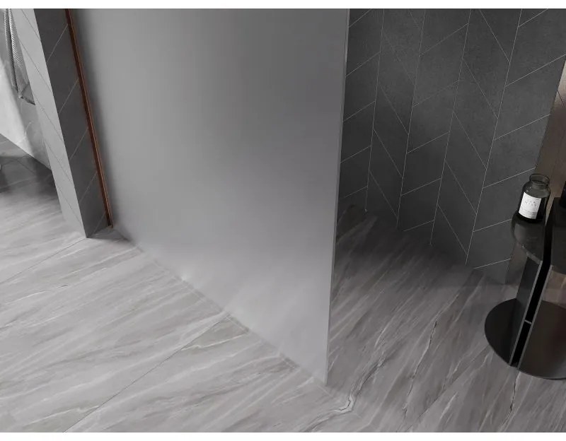 Mexen, Mexen Kioto-X sprchová stena 130 x 200 cm, matná 10 mm, ružové zlato - 800-130-101-60-30-X