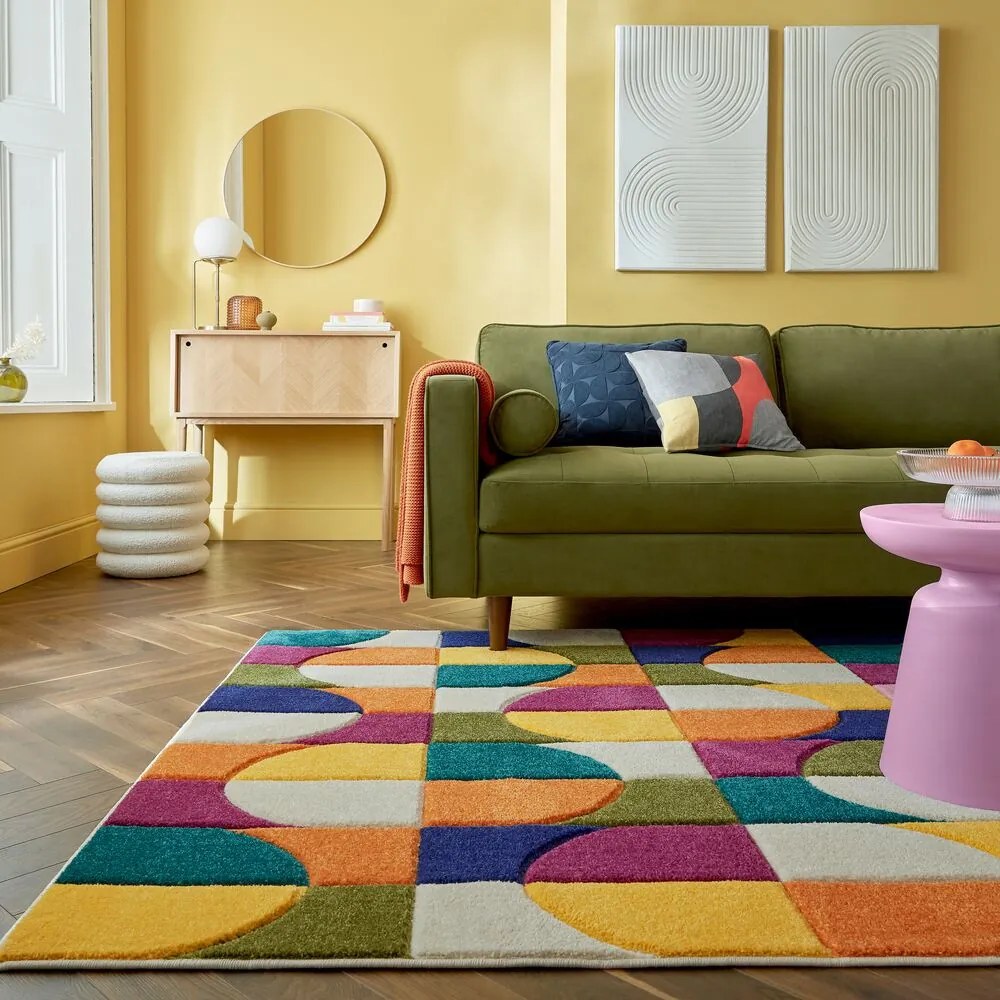 Flair Rugs, Kusový koberec Spectrum Chacha Multi, 80x150, viacfarebná, obývacia izba