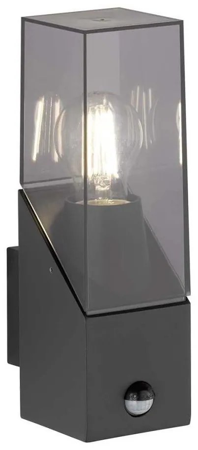 Wofi 12224 - Vonkajšie nástenné svietidlo so senzorom MARCOS 1xE27/23W/230V IP54