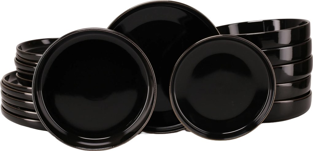 XXXLutz JEDÁLENSKÝ SERVIS Nordic Festive Schwarz 18-dielne Creatable - Online Only bytové doplnky - 007768073905