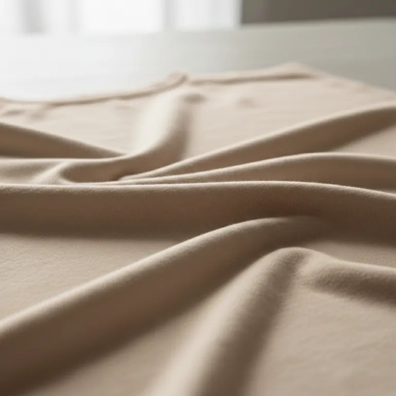 Látka metráž Jersey úplet cappuccino EMI, 1 meter