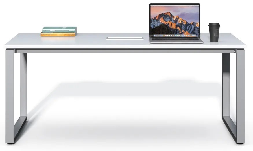 Konferenčný stôl Houseland Prime Meet 01 180 cm biely