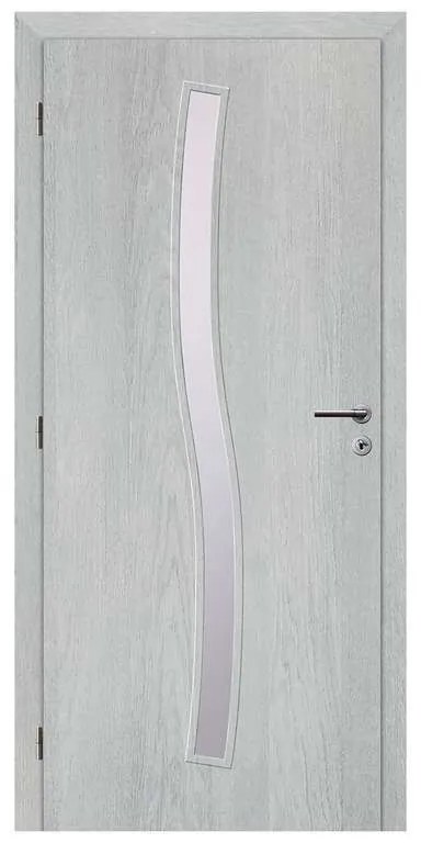 Solodoor Interiérové dvere Etta 1, 80 L, 820 × 1 970 mm, fólia, ľavé, Earl Grey, presklené