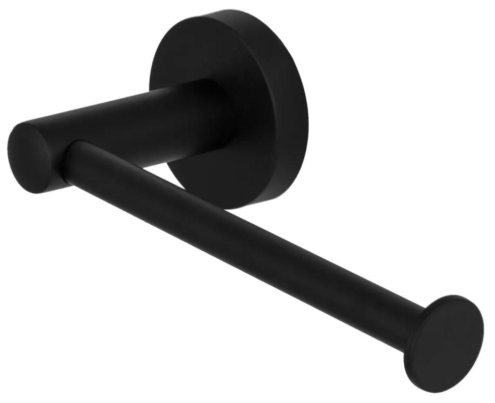 Gamma Roy, nástenný držiak na toaletný papier, čierna matná, GMA-UP-ROY-BK