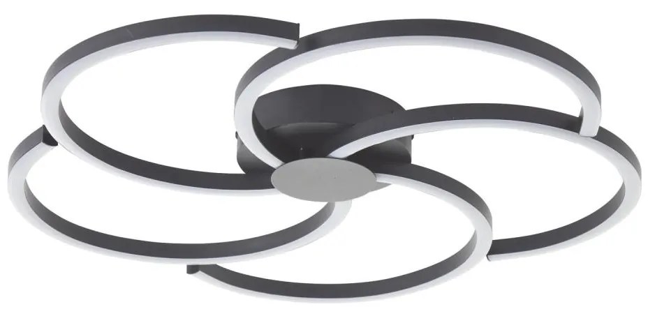 Brilliant - LED Stmievateľné stropné svietidlo FICO LED/32W/230V pr. 57 cm čierna