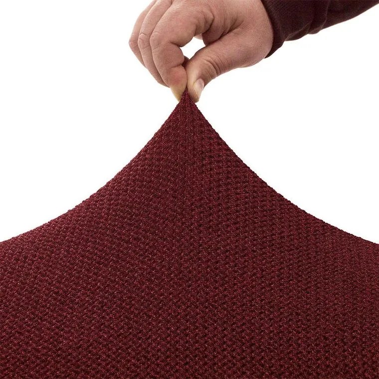 Super strečové poťahy HARMONIA bordó taburetka (40 - 60 cm)