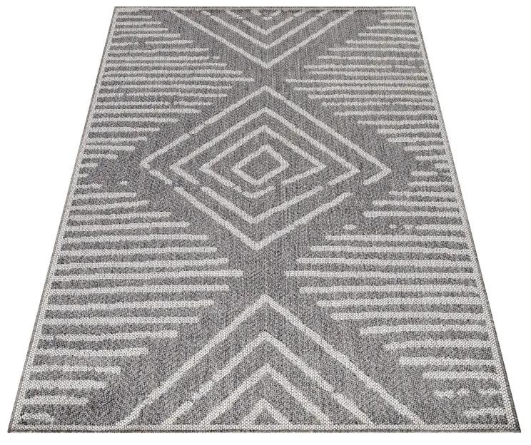 Ayyildiz koberce Kusový koberec Aruba 4902 grey – na von aj na doma - 120x170 cm