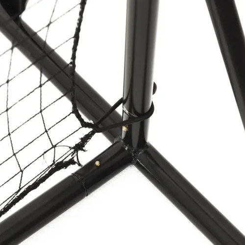 vidaXL Futbalová odrazová sieť čierna 366x90x183 cm HDPE-