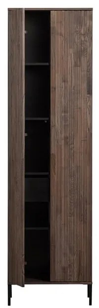 Hnedá šatníková skriňa v dekore jaseňa 60x210x42 cm Gravure – WOOOD