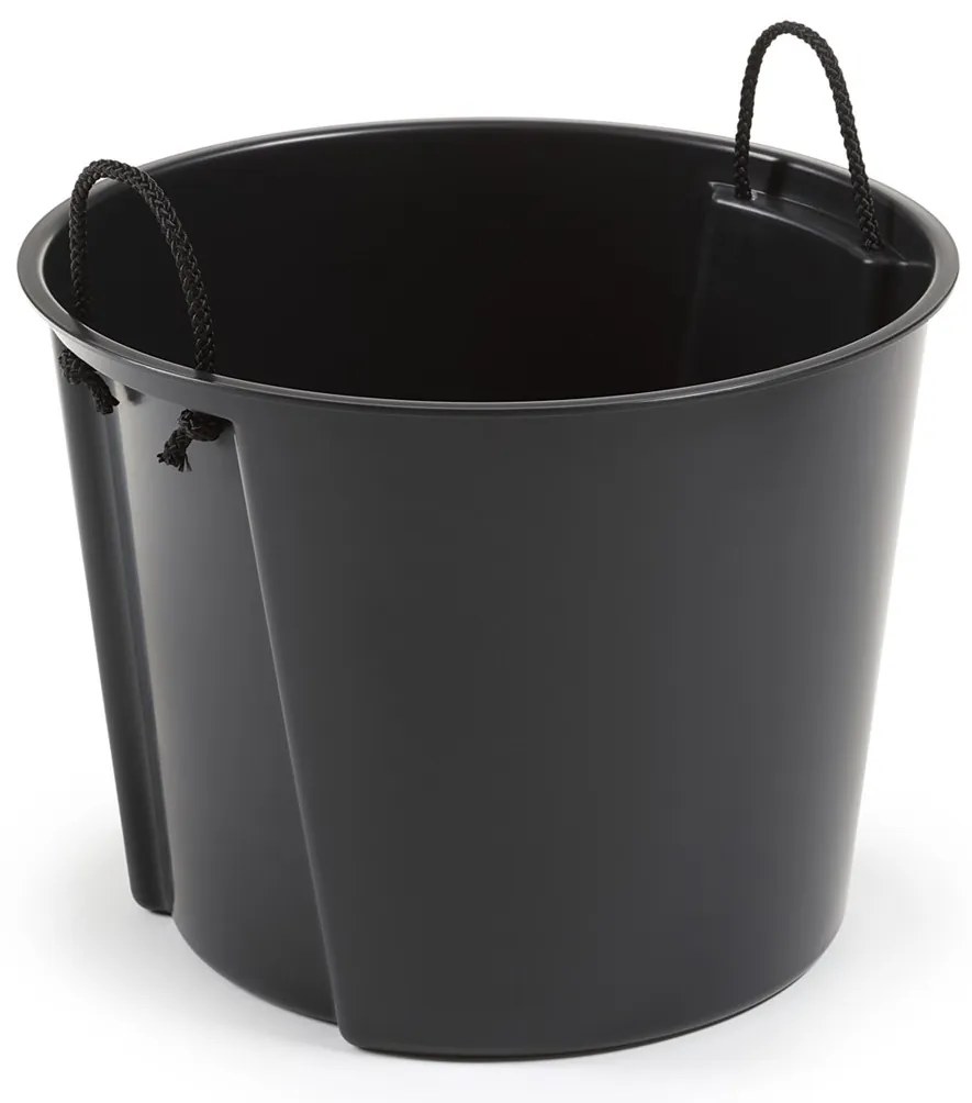 PLASTOVÝ KVETINÁČ MORA 41X39 CM ANTRACITOVÁ