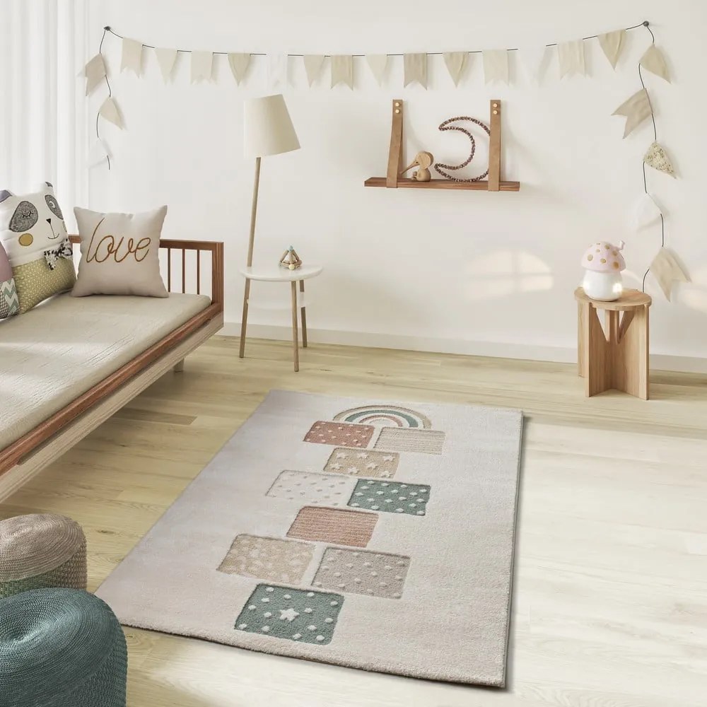 Béžový detský hrací koberec 120x170 cm Clown – Universal