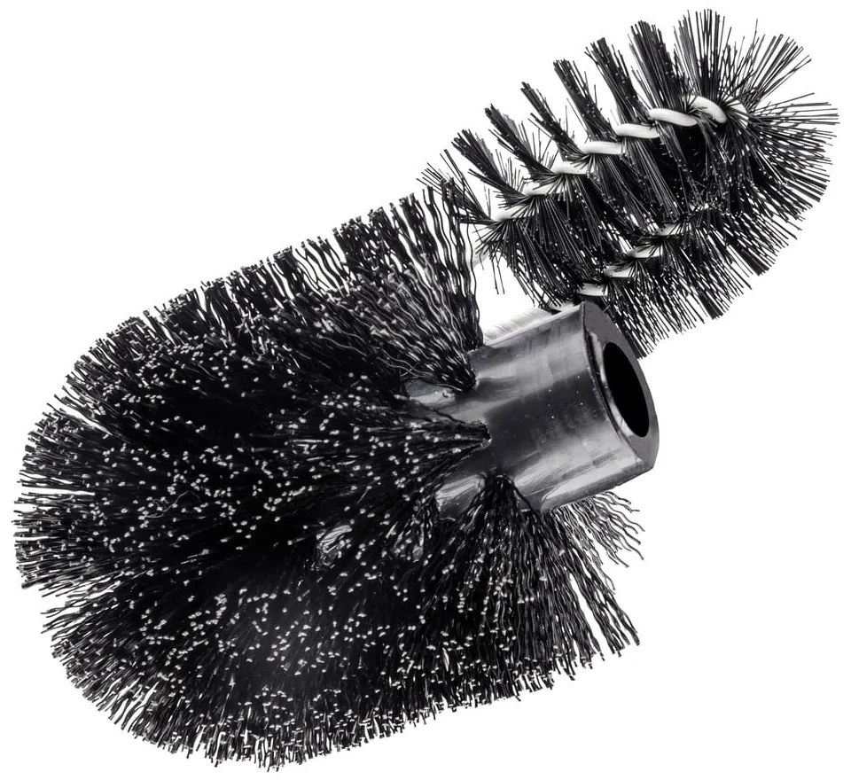 Čierna plastová náhradná hlavica pre WC kefu Ø 8 cm – Wenko