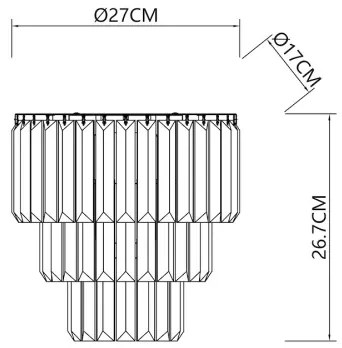 Nástenné svietidlo MILANO 2xE14/40W/230V zlatá