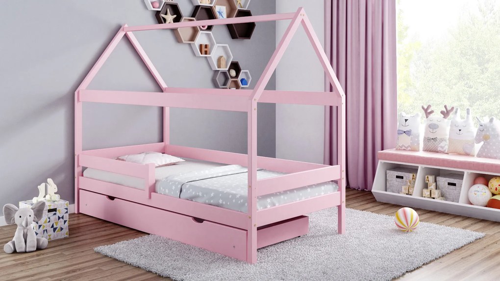Detská posteľ Domček 160x80 s úložným priestorom