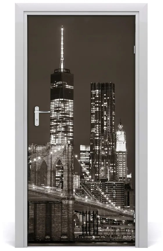 Fototapeta samolepiace dvere Manhattan New York 85x205 cm