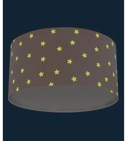 Dalber 82216S - Detské stropné svietidlo STAR LIGHT 2xE27/60W/230V ružová