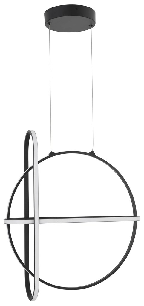 LED luster Arte 52 čierne