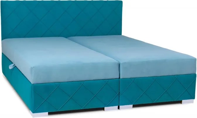 Čalúnená posteľ Mia, 200x180, modrá (AN 5914/5915)
