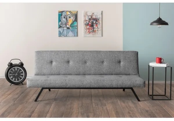 Dvojmiestna pohovka LOKO svetlosivá